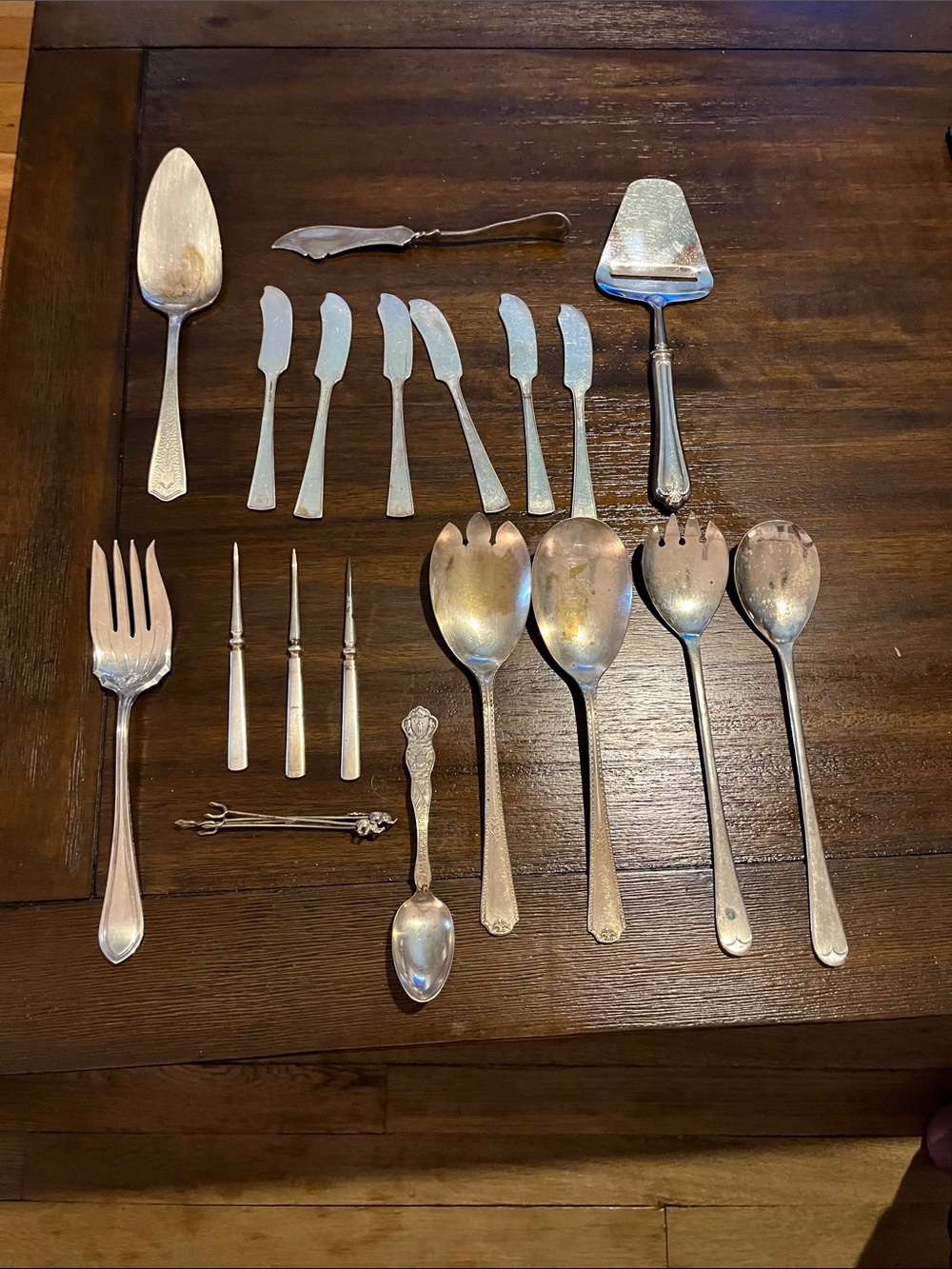 Vintage Silver Serving Utensil Assortment